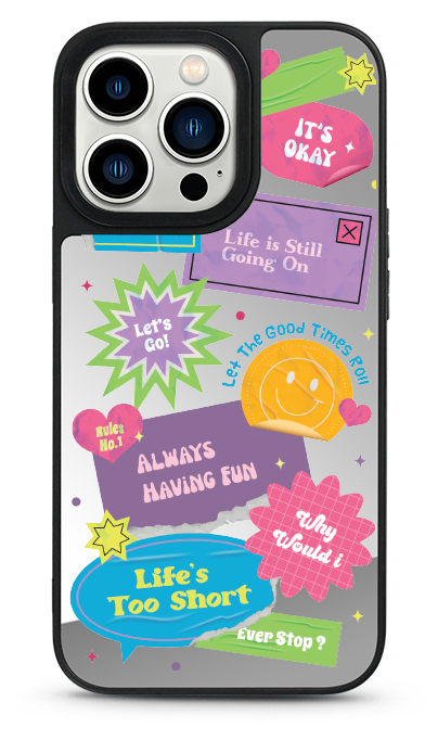 Stickers Mirror Phone Case