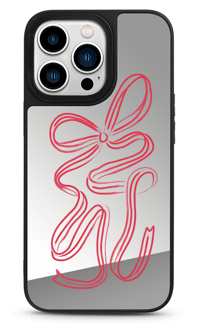 Red Ribbon Mirror Phone Case