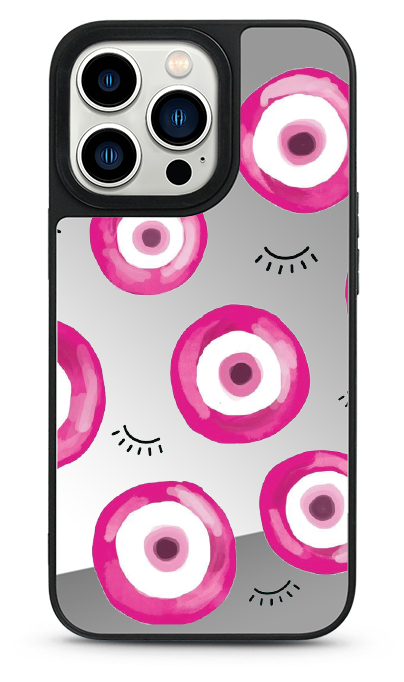 Pink Eyes Mirror Phone Case